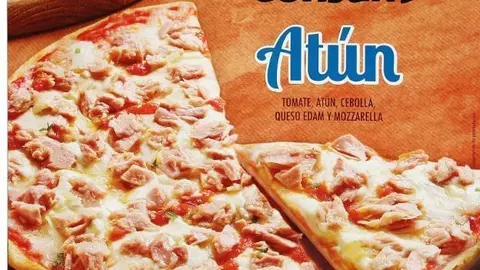 Pizza congelada de atún Consum